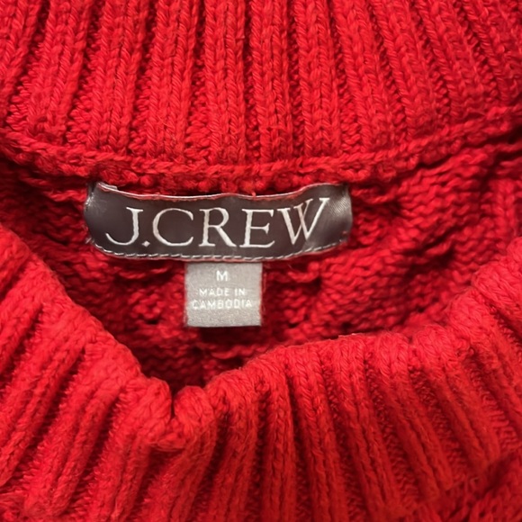J. Crew cable knit cotton sweater - Picture 2 of 3